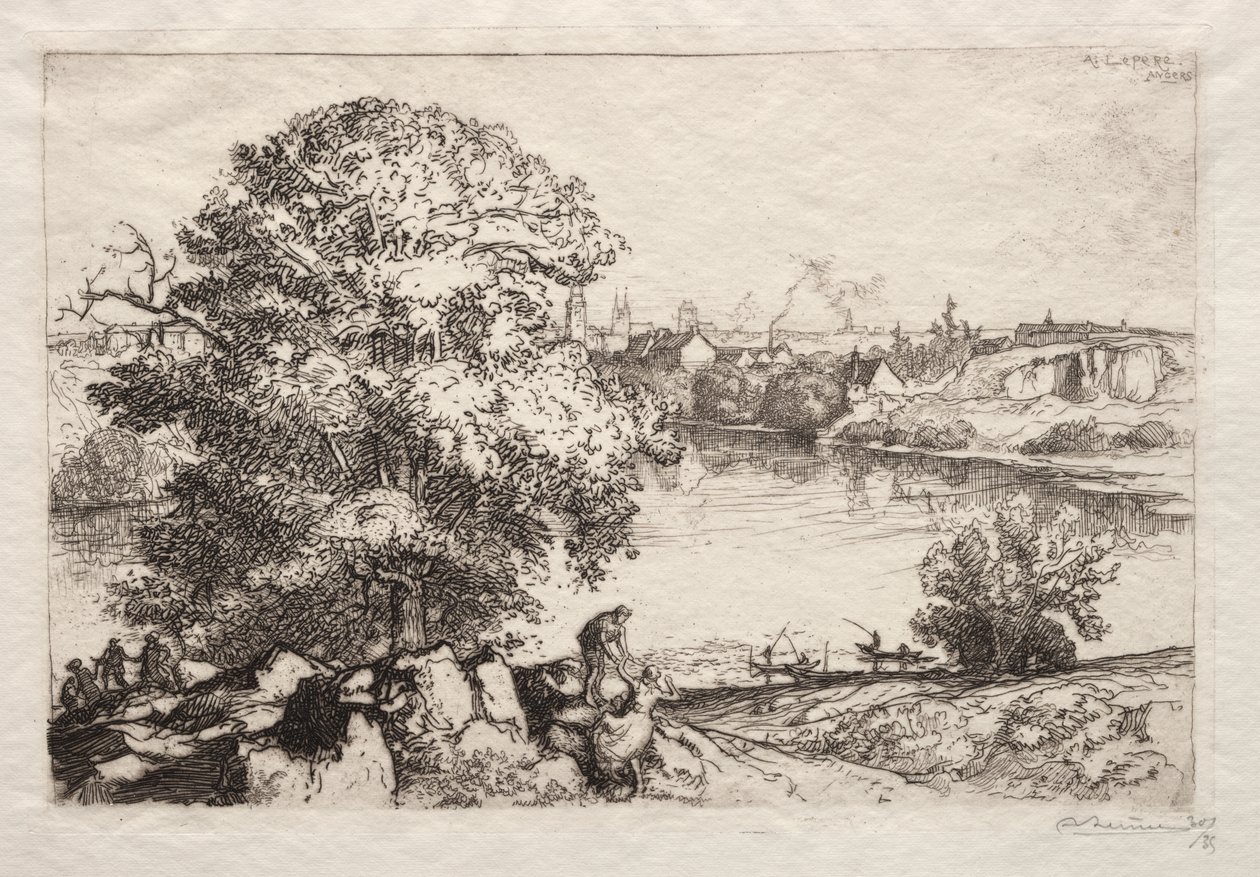 Angers: Lagoa de São Nicolau de Auguste Louis Lepère
