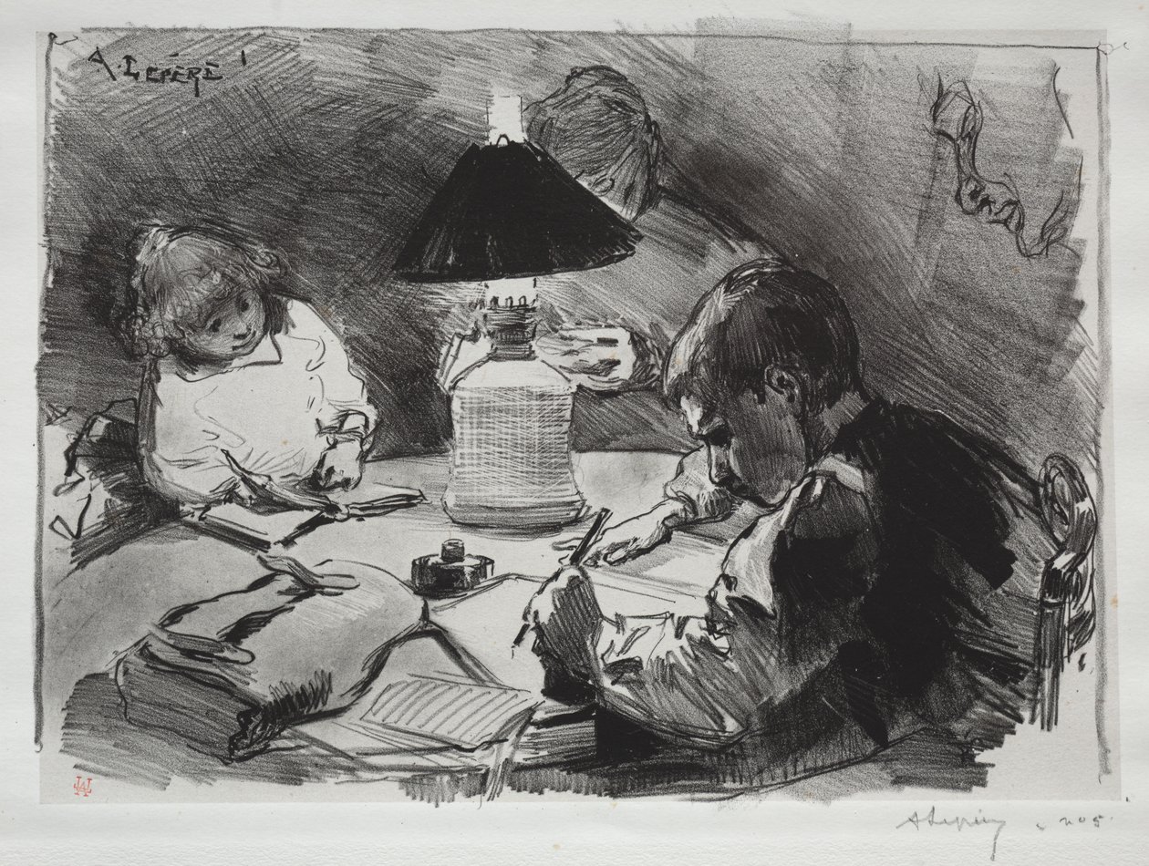Ao redor da lâmpada de Auguste Louis Lepère