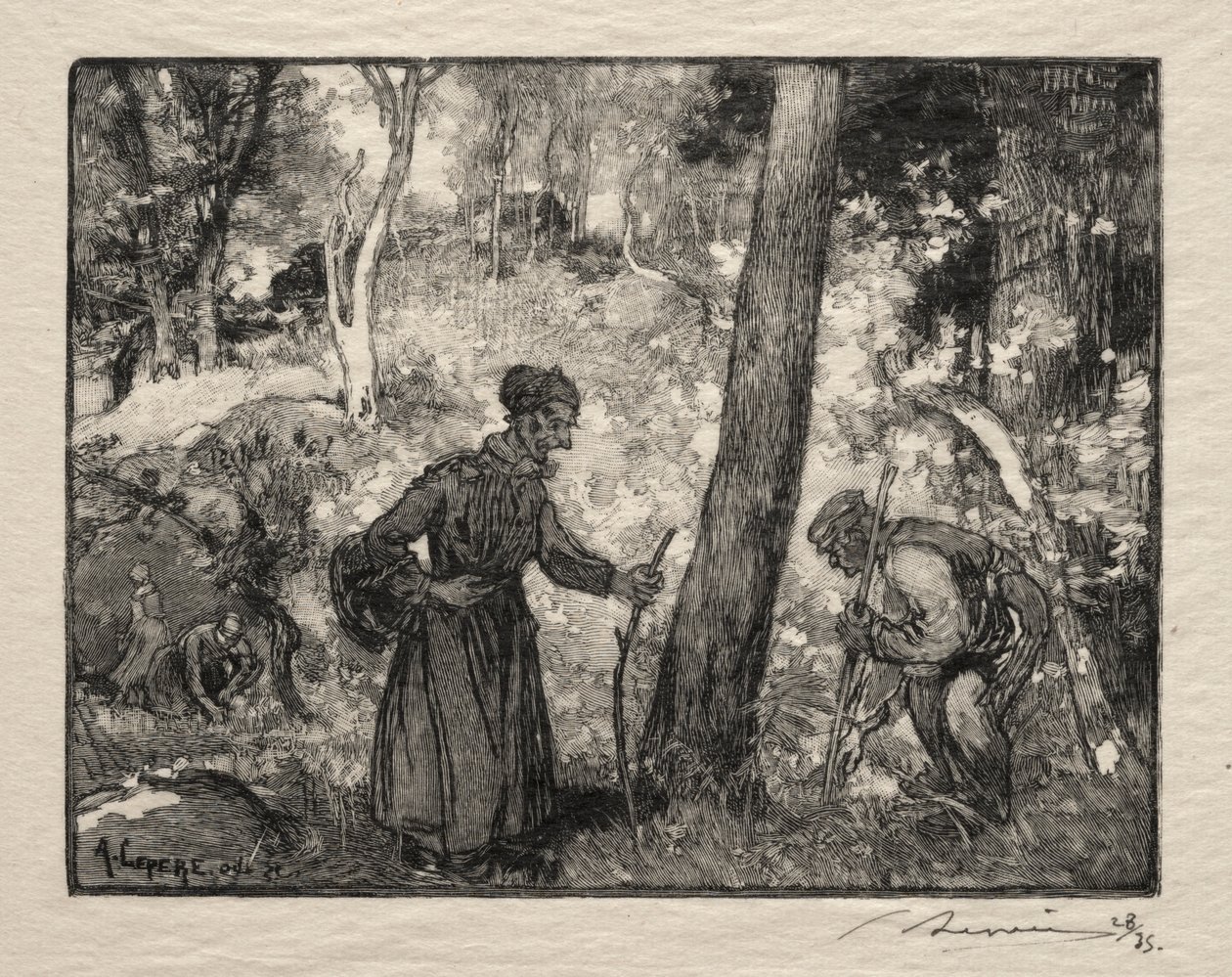 Na Rocher Bernard. de Auguste Louis Lepère