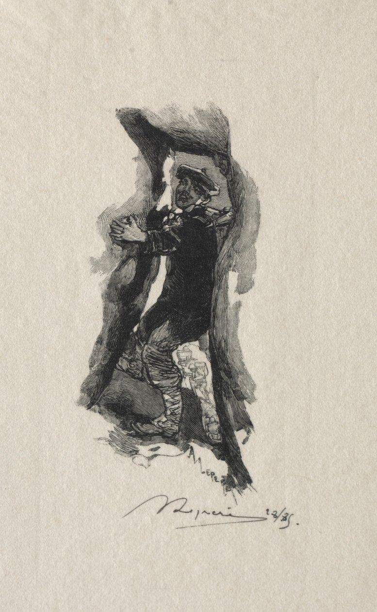 No desfile de Sept-Cavernes. de Auguste Louis Lepère