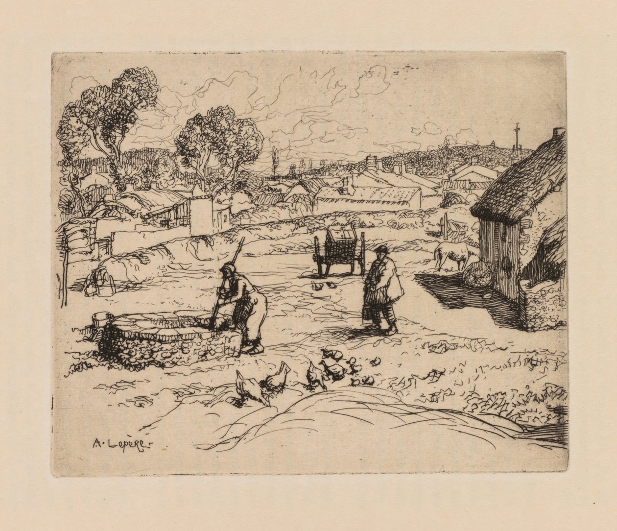Auguste Lepère: o Masure Vendèe. de Auguste Louis Lepère