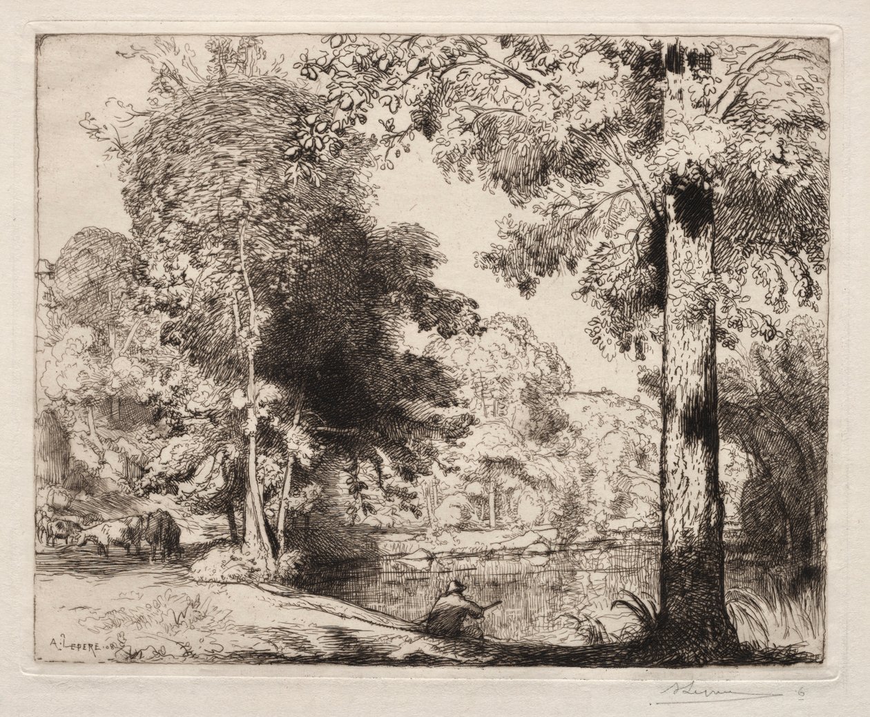 Bordas da vida, 1908. de Auguste Louis Lepère