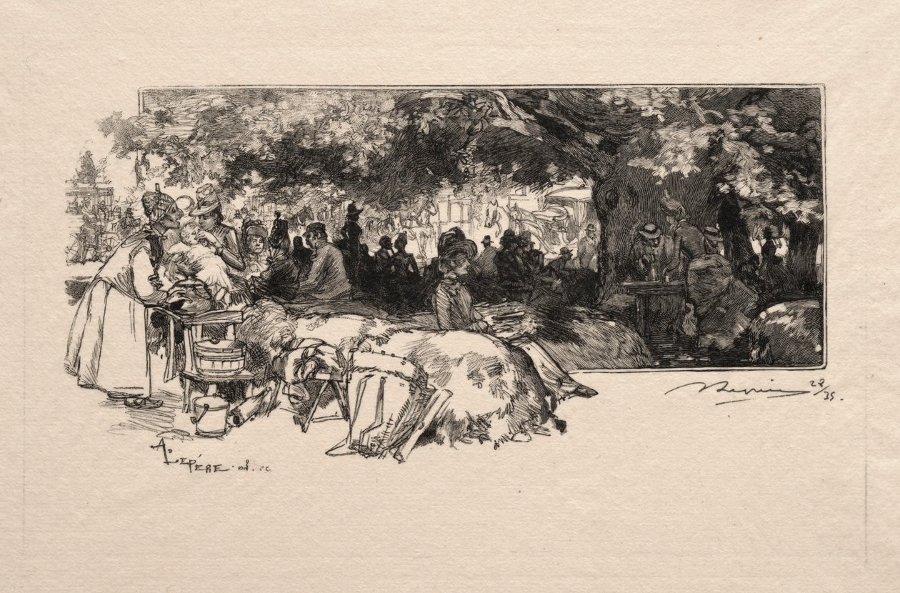 Cantine de la Mere Pichard, 1888. de Auguste Louis Lepère
