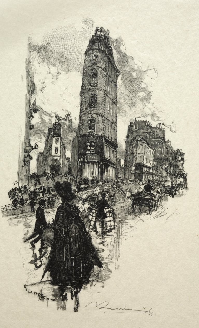 Esquina da Rua da Lua de Auguste Louis Lepère