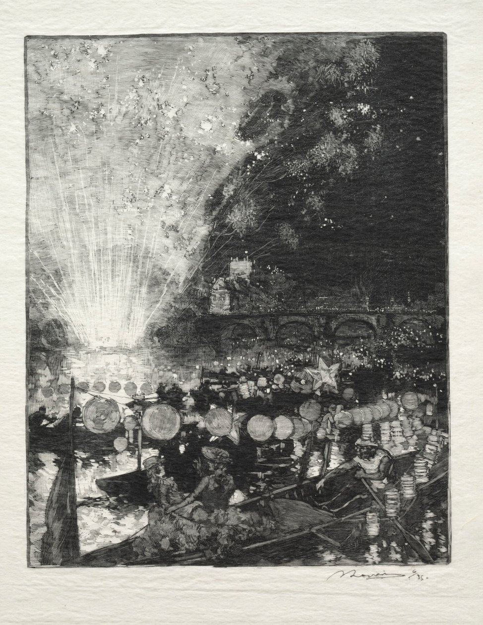 Festival veneziano. de Auguste Louis Lepère