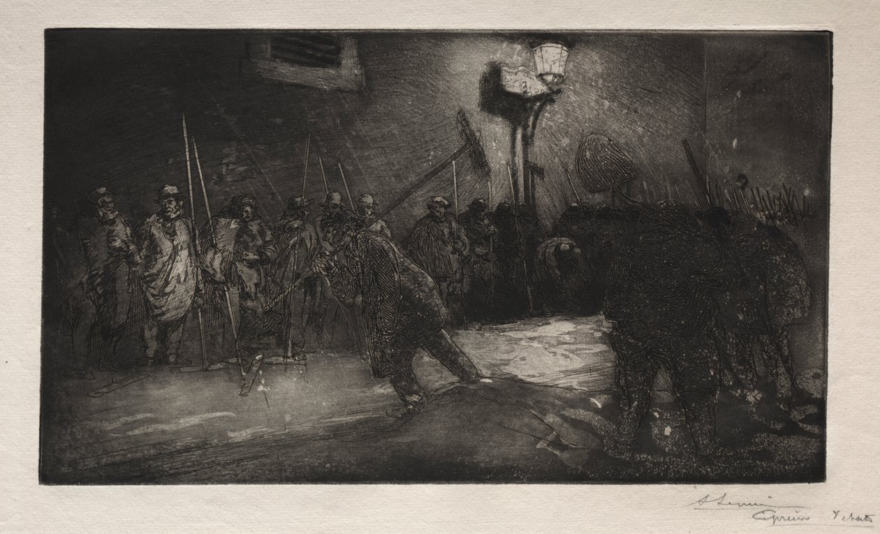 Chamado dos Varredores da Noite de Auguste Louis Lepère
