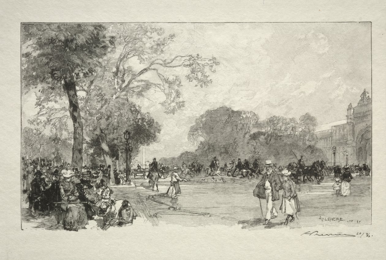 Avenue des Champs-Elysées de Auguste Louis Lepère
