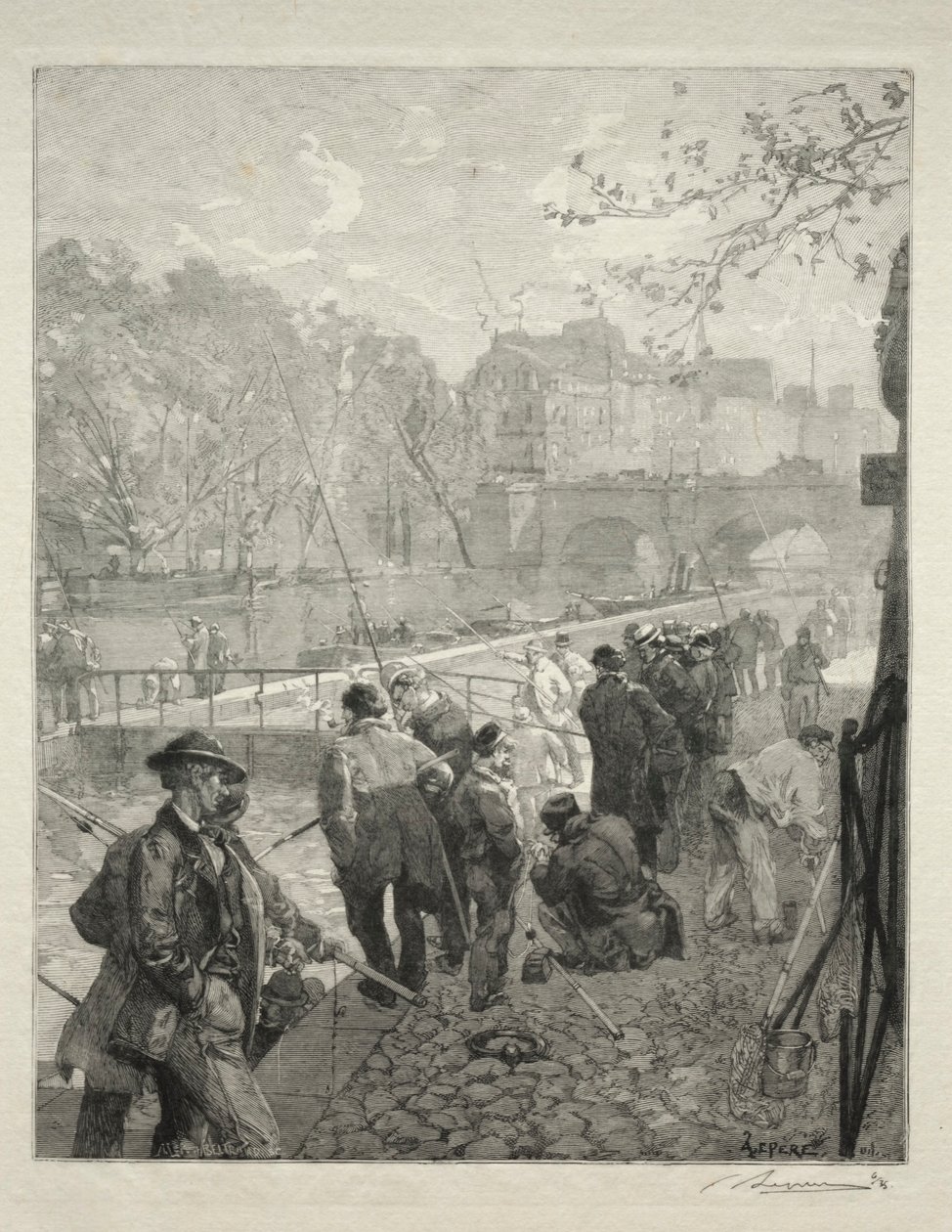 A fechadura da Casa da Moeda. de Auguste Louis Lepère