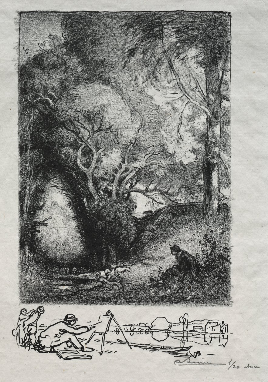 La Ravine em junho de Auguste Louis Lepère