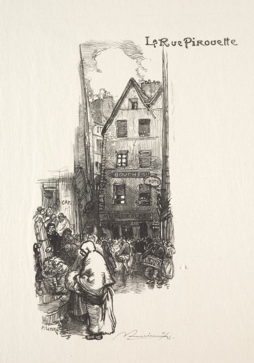 Rua Pirueta de Auguste Louis Lepère