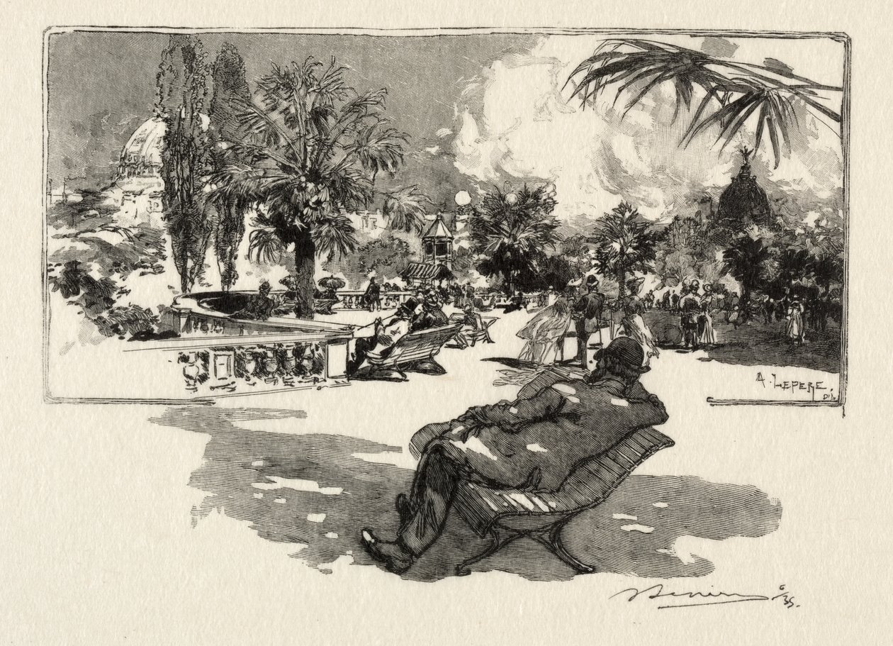 O Terraço das Artes Liberais de Auguste Louis Lepère