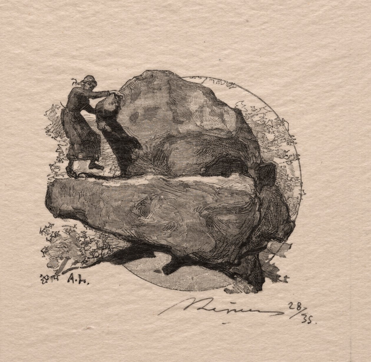 Tremor de pedra. de Auguste Louis Lepère