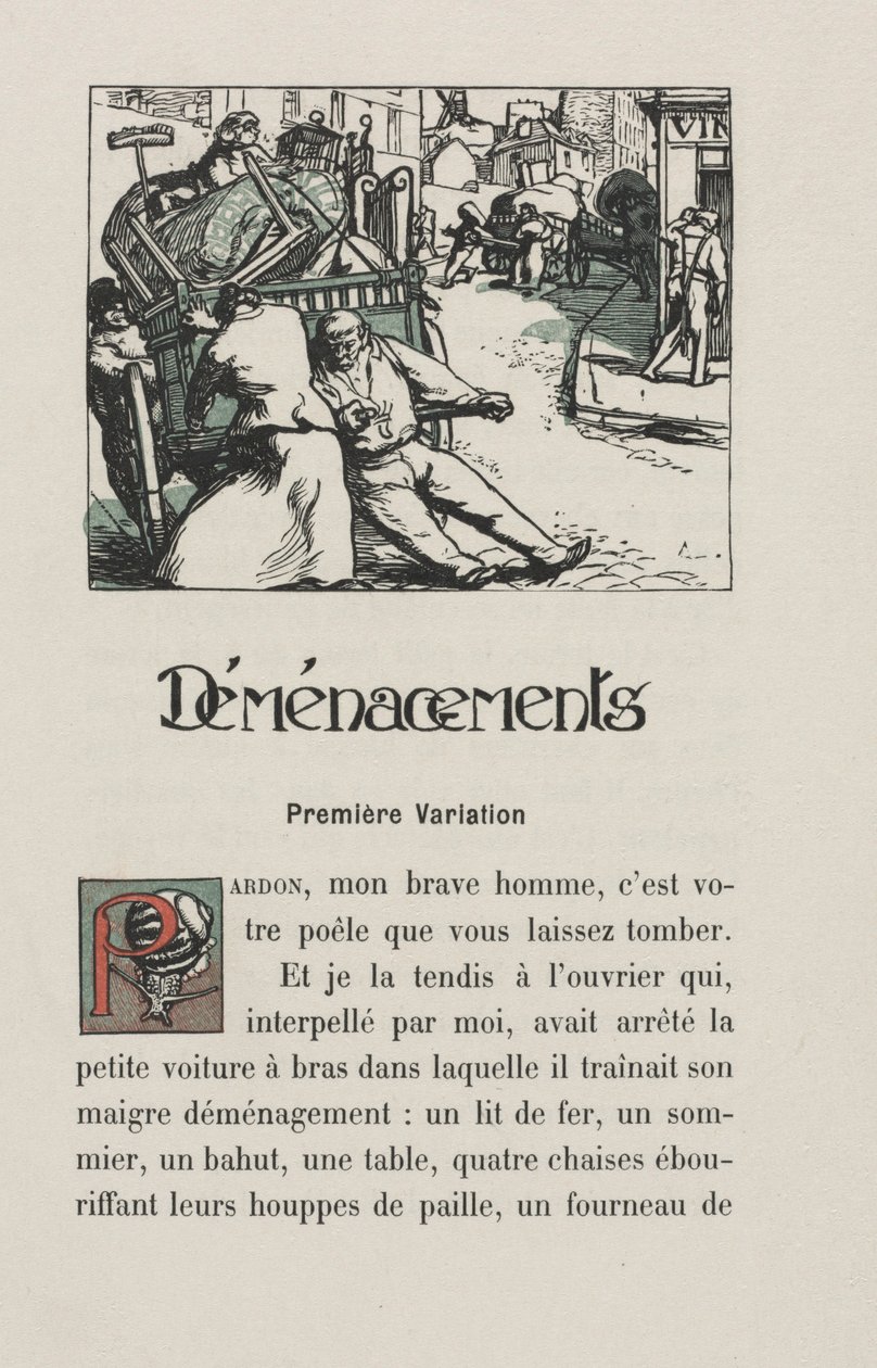 Paisagens e esquinas: Mudança de Auguste Louis Lepère