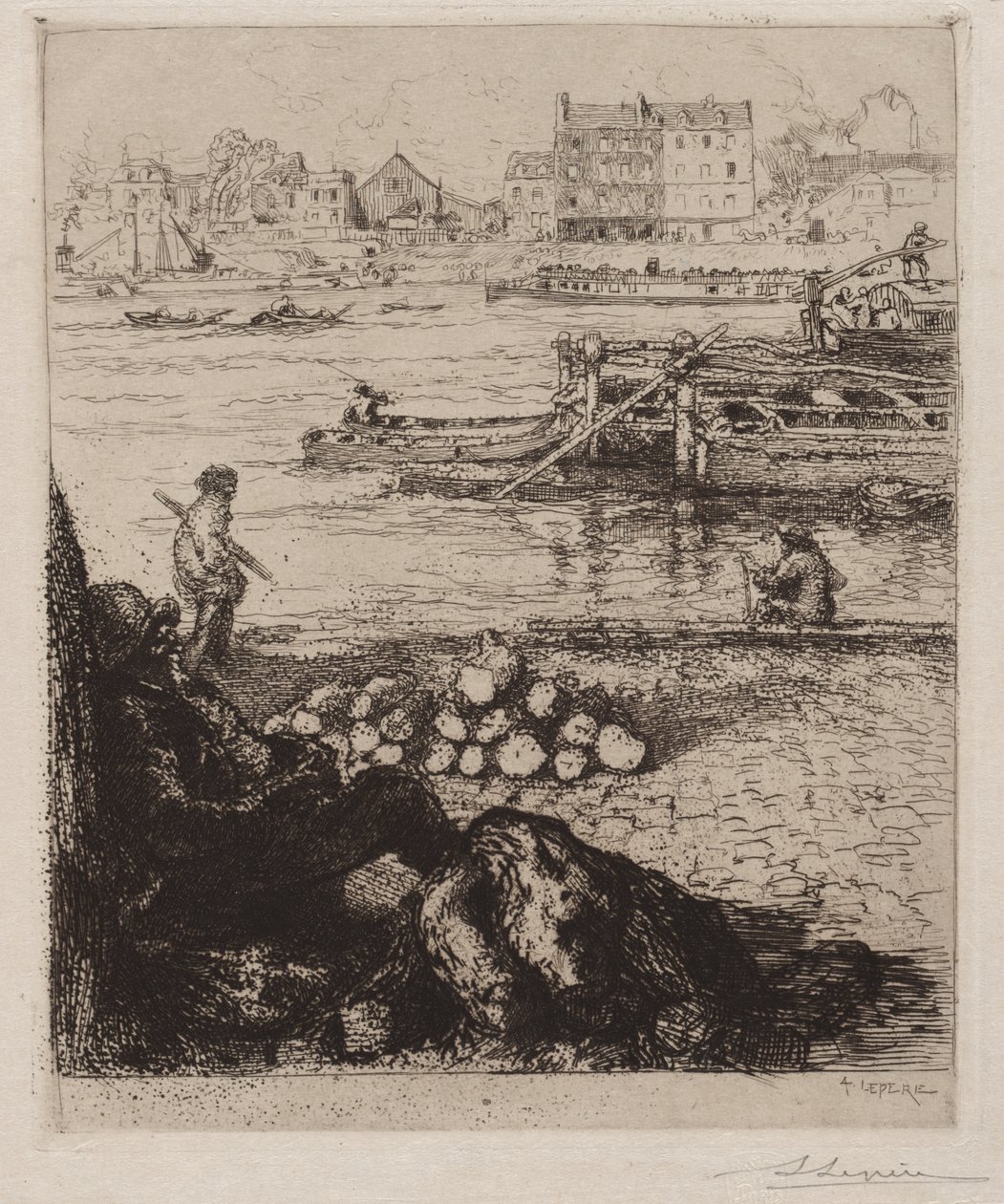 O estivador: Quai de la Gare de Auguste Louis Lepère