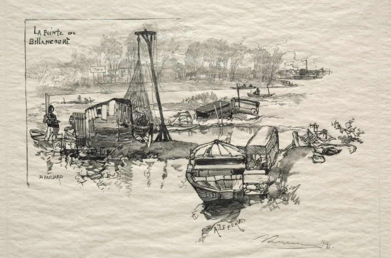 O Ponto de Billancourt de Auguste Louis Lepère