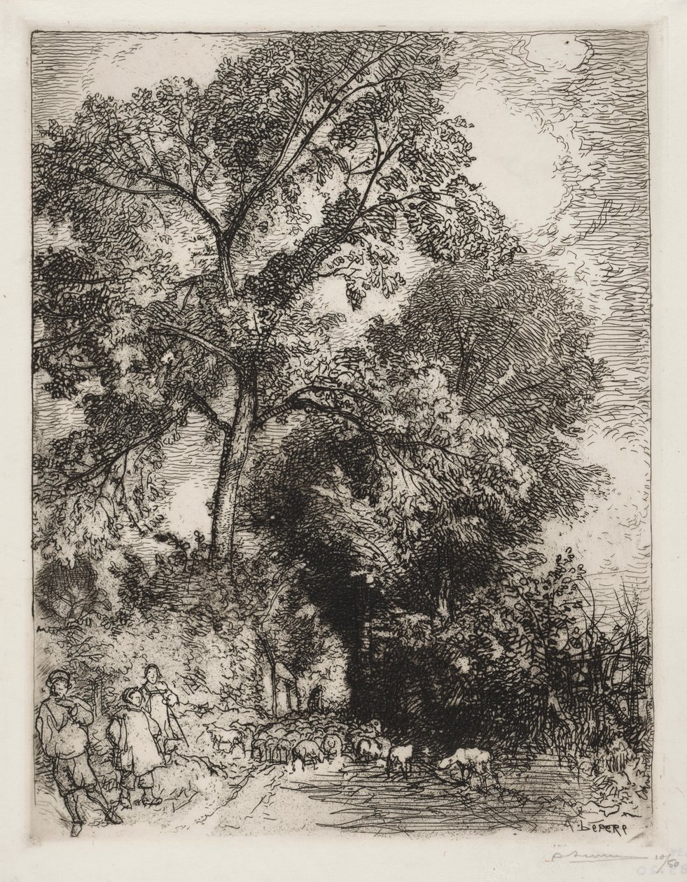 O Retorno da Manada, Crèvecoeur de Auguste Louis Lepère