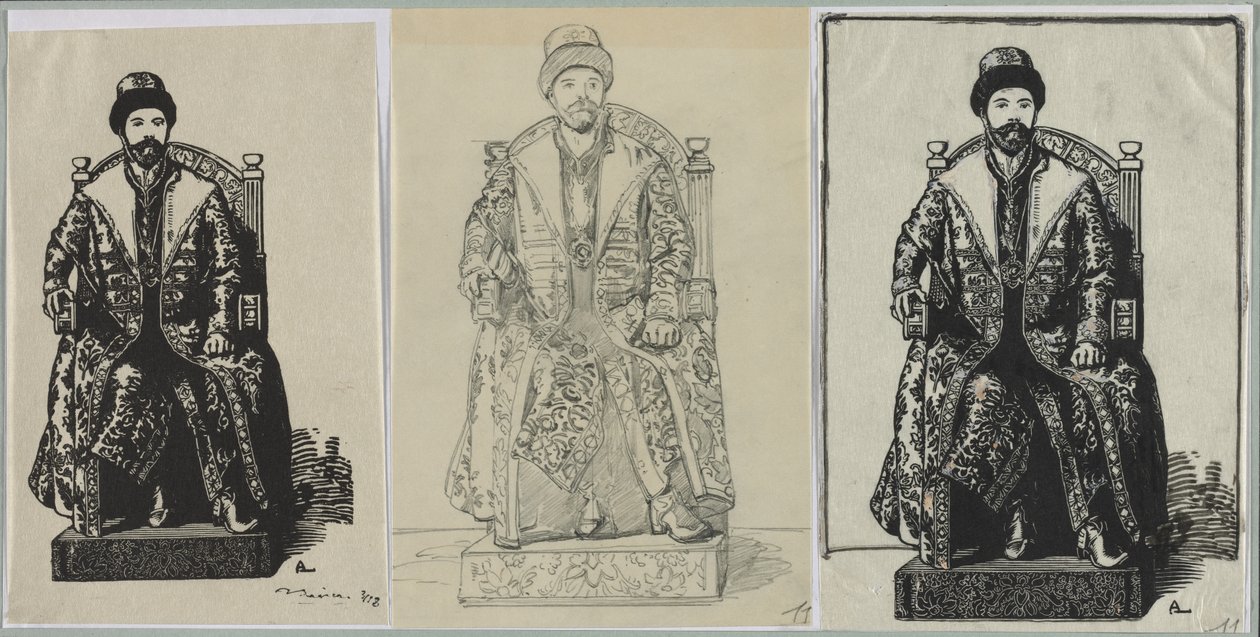 E o czar, 1914. de Auguste Louis Lepère