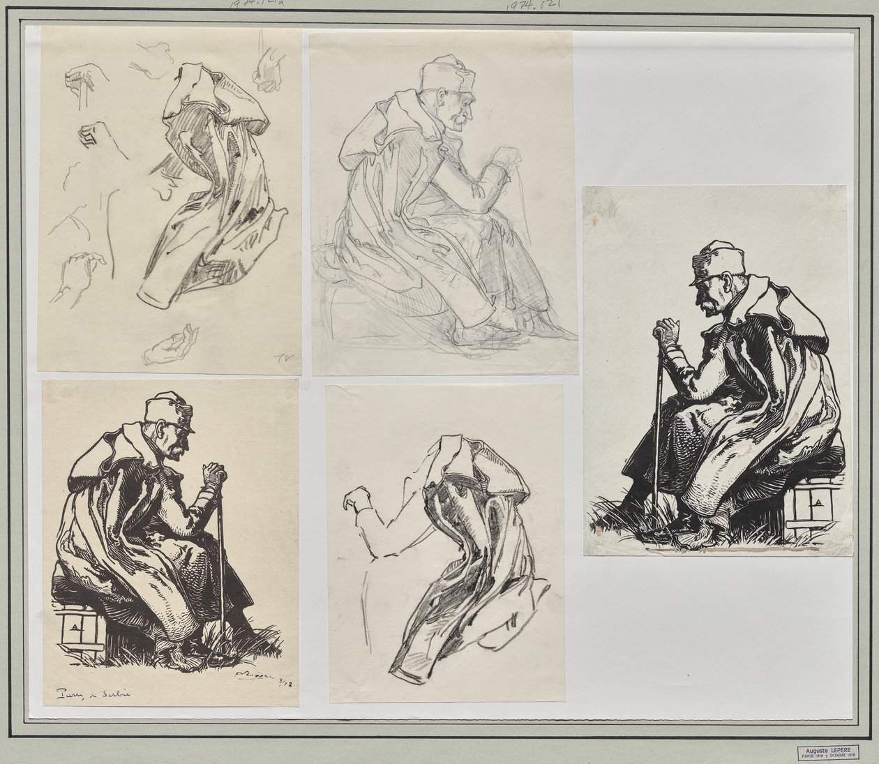 Rei Pedro da Sérvia de Auguste Louis Lepère