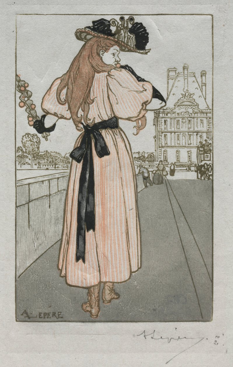 Almanaque de Paris, 1897: Primavera de 1897. de Auguste Louis Lepère