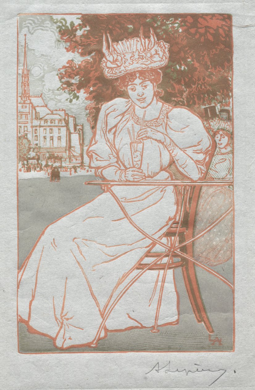 Almanaque de Paris, 1897: Verão de Auguste Louis Lepère