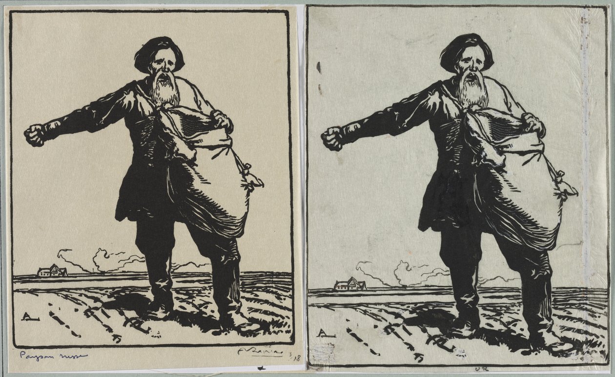 camponês russo de Auguste Louis Lepère