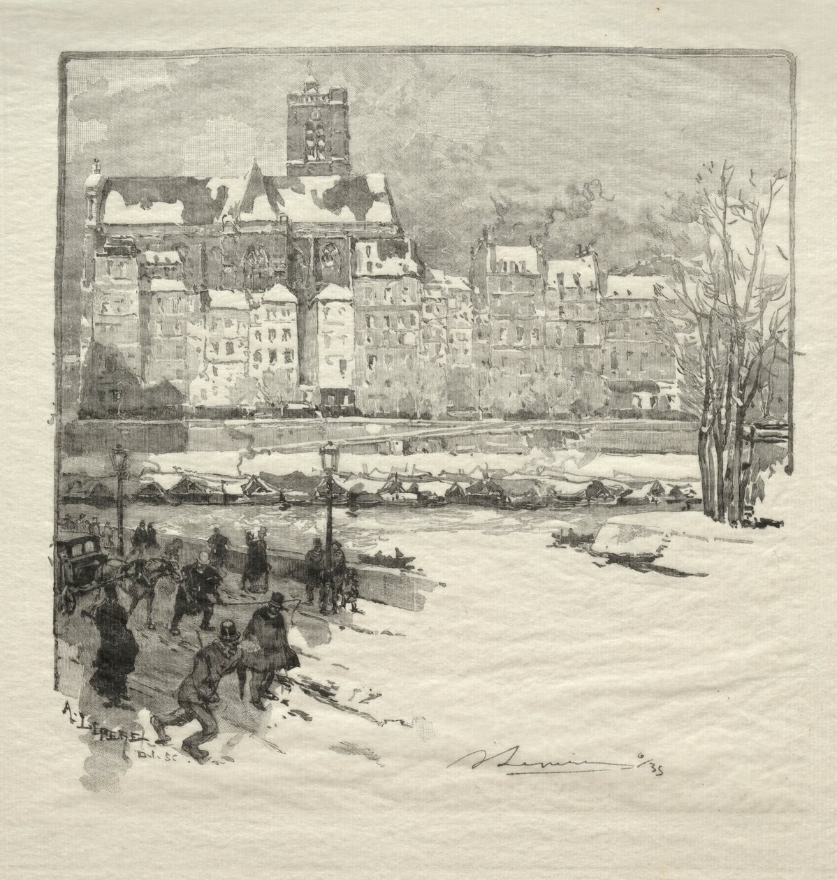 Cais do Hotel de Ville. de Auguste Louis Lepère