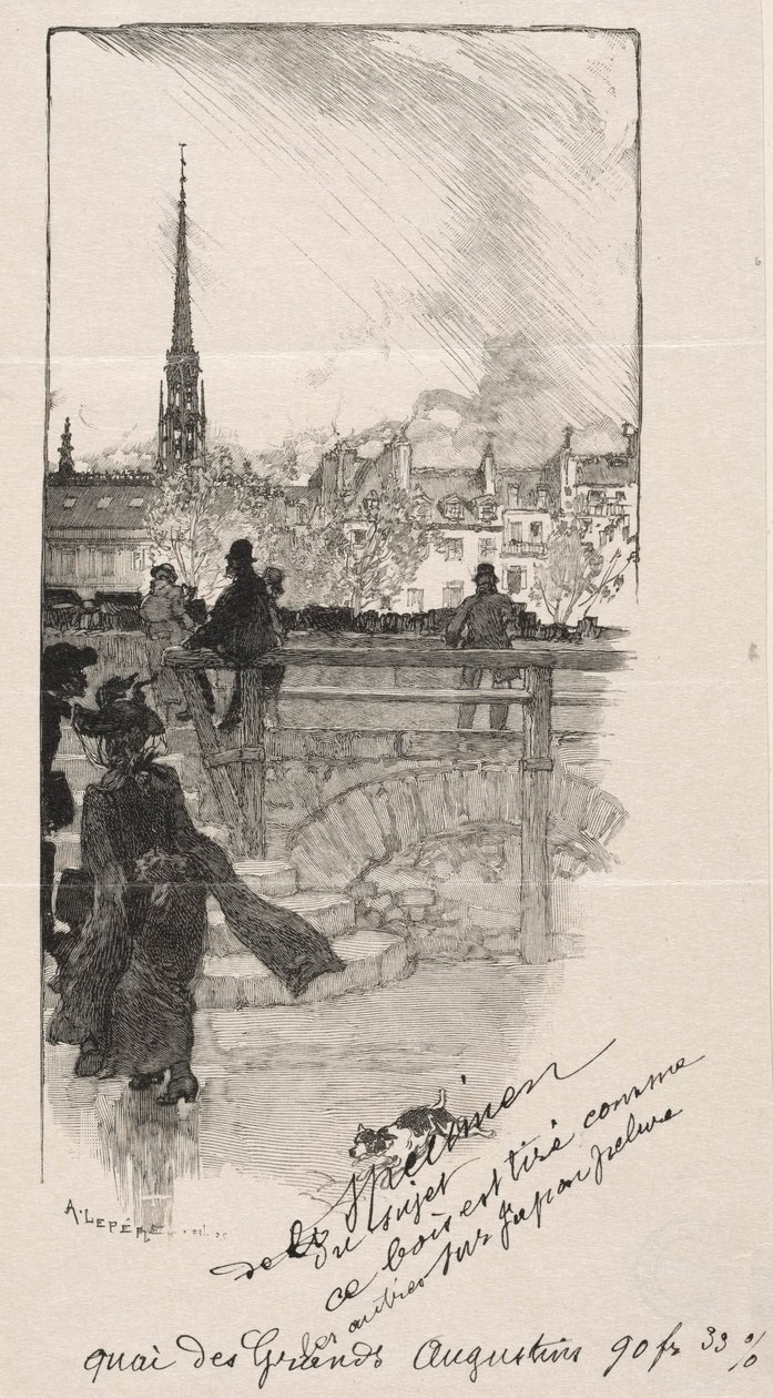 Quai des Grands Augustins de Auguste Louis Lepère