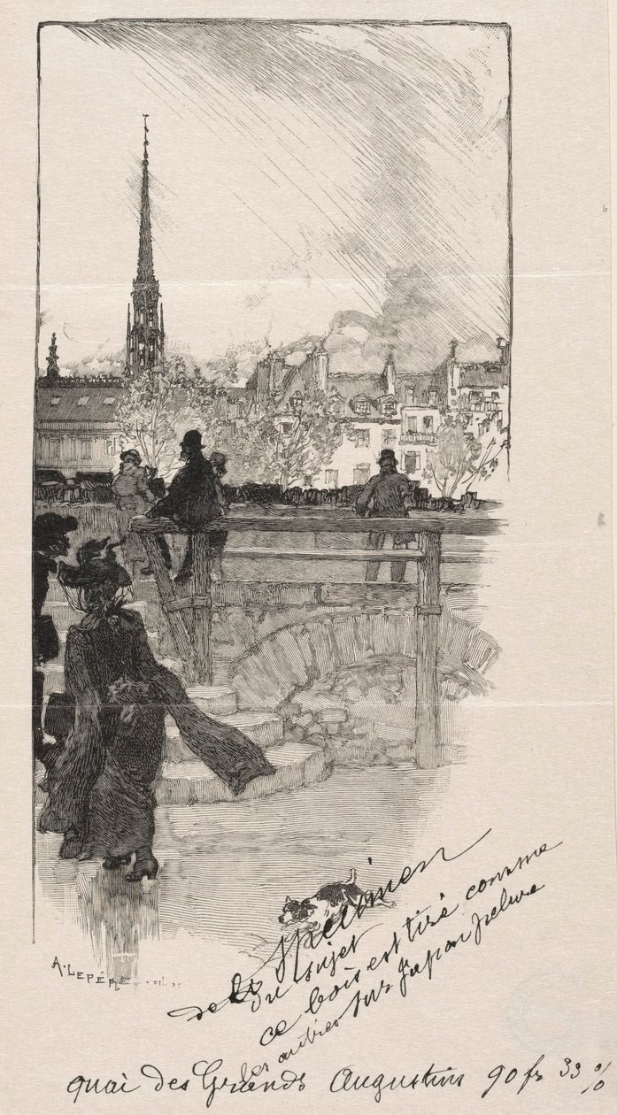 Quai des Grands Augustins. de Auguste Louis Lepère