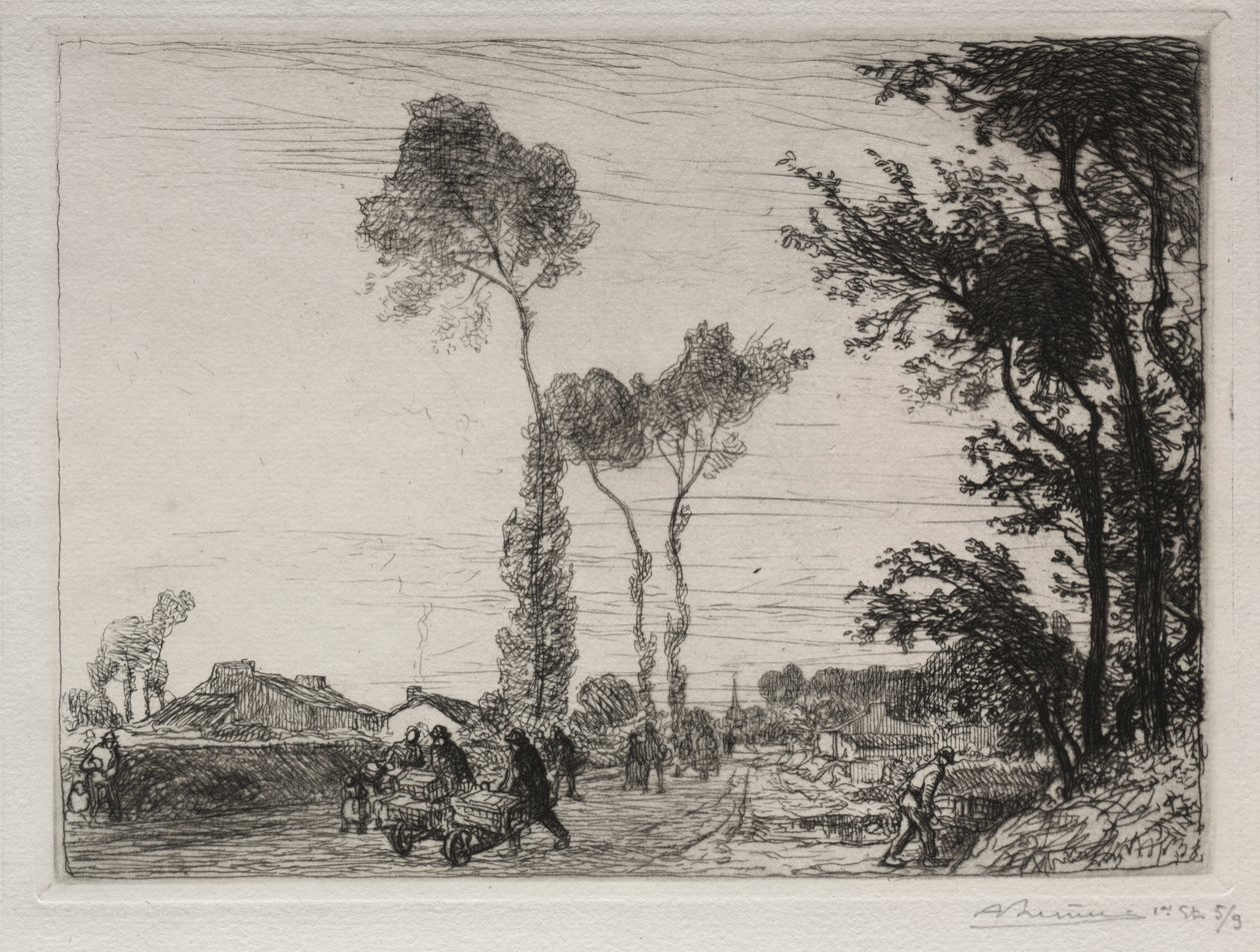 Retorno do mercado de St. Jean-de-Mont de Auguste Louis Lepère