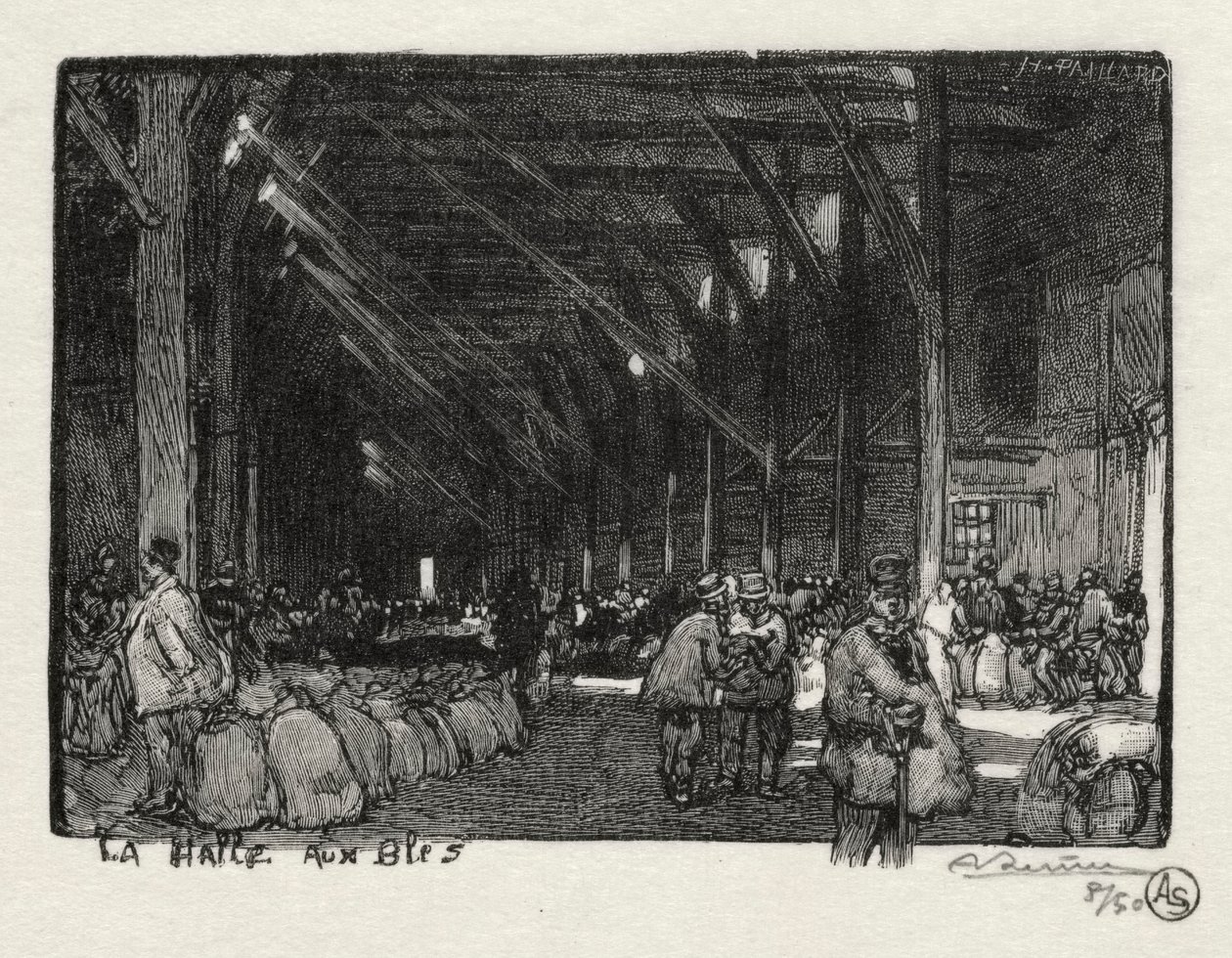 Rouen ilustrado: The Halle aux Blès de Auguste Louis Lepère