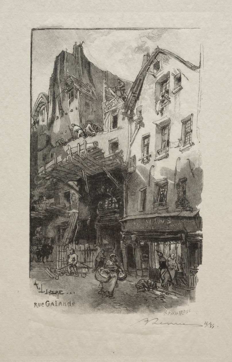 Rua Galande de Auguste Louis Lepère