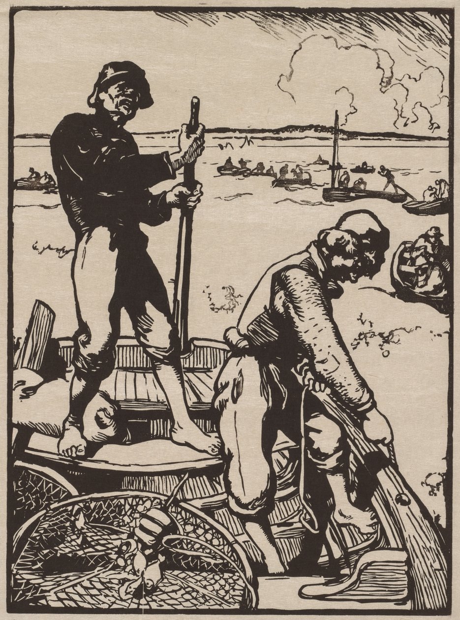 Pescadores de camarão de Auguste Louis Lepère