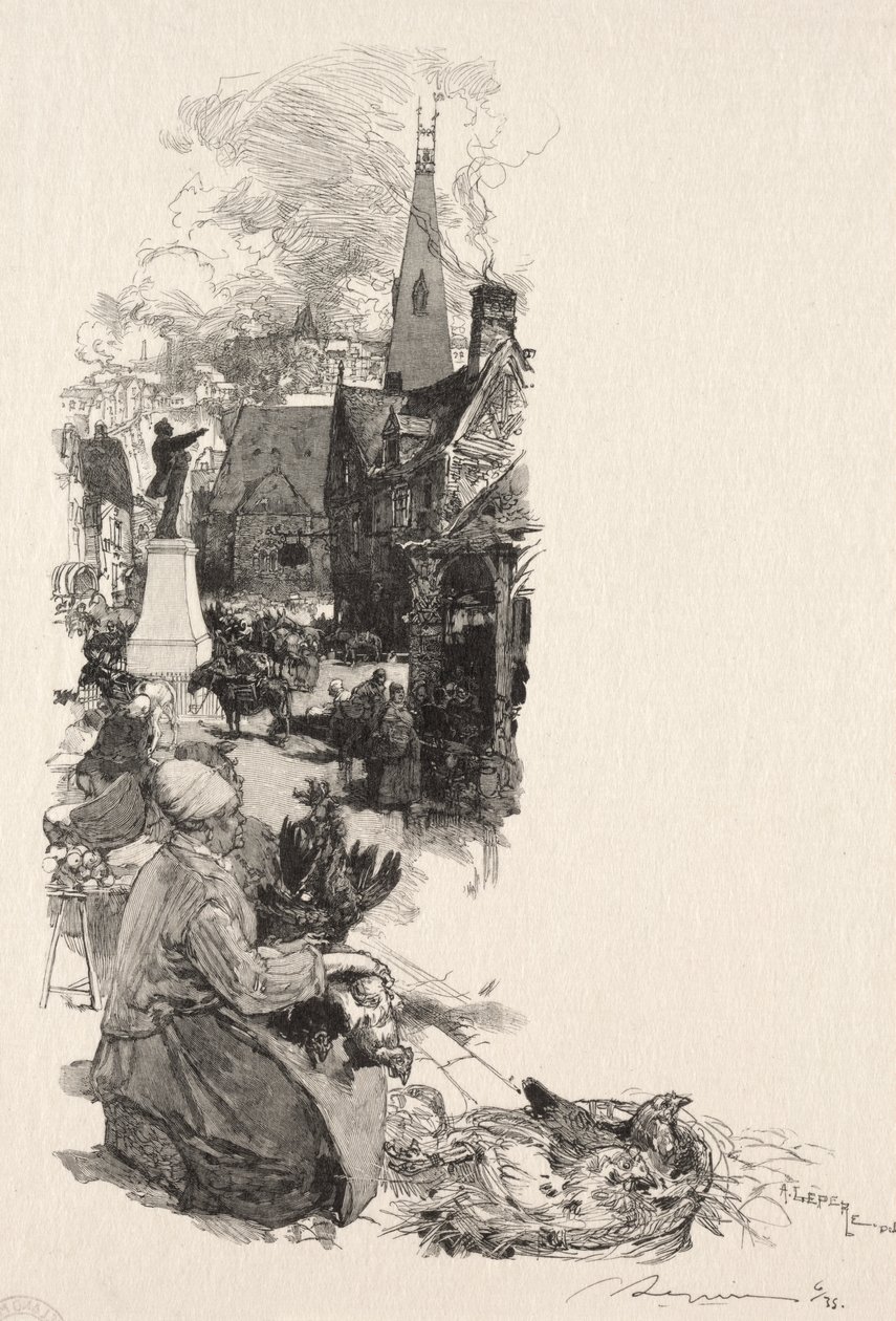 Estátua de um grande homem de Auguste Louis Lepère
