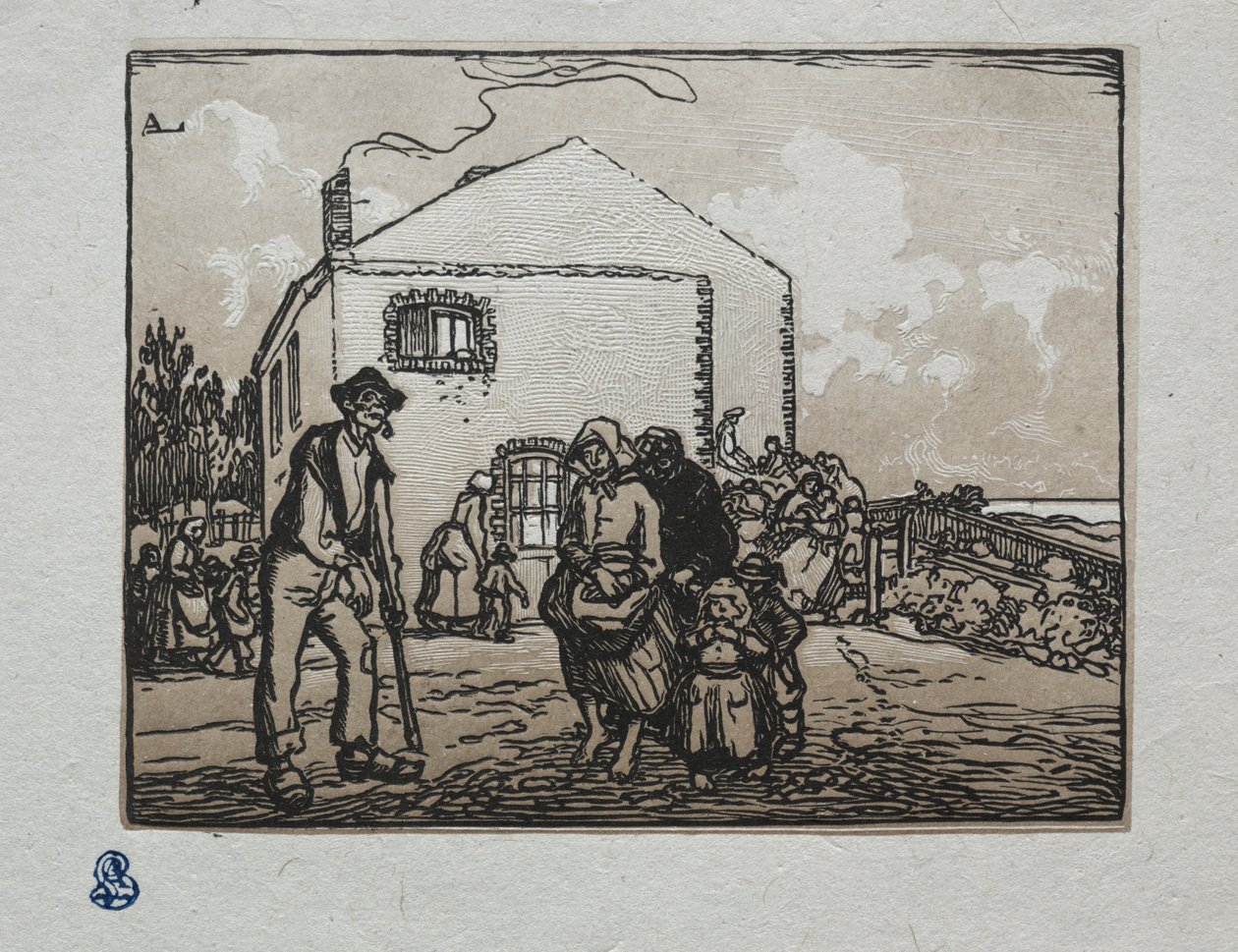 Os mendigos na última casa de Auguste Louis Lepère