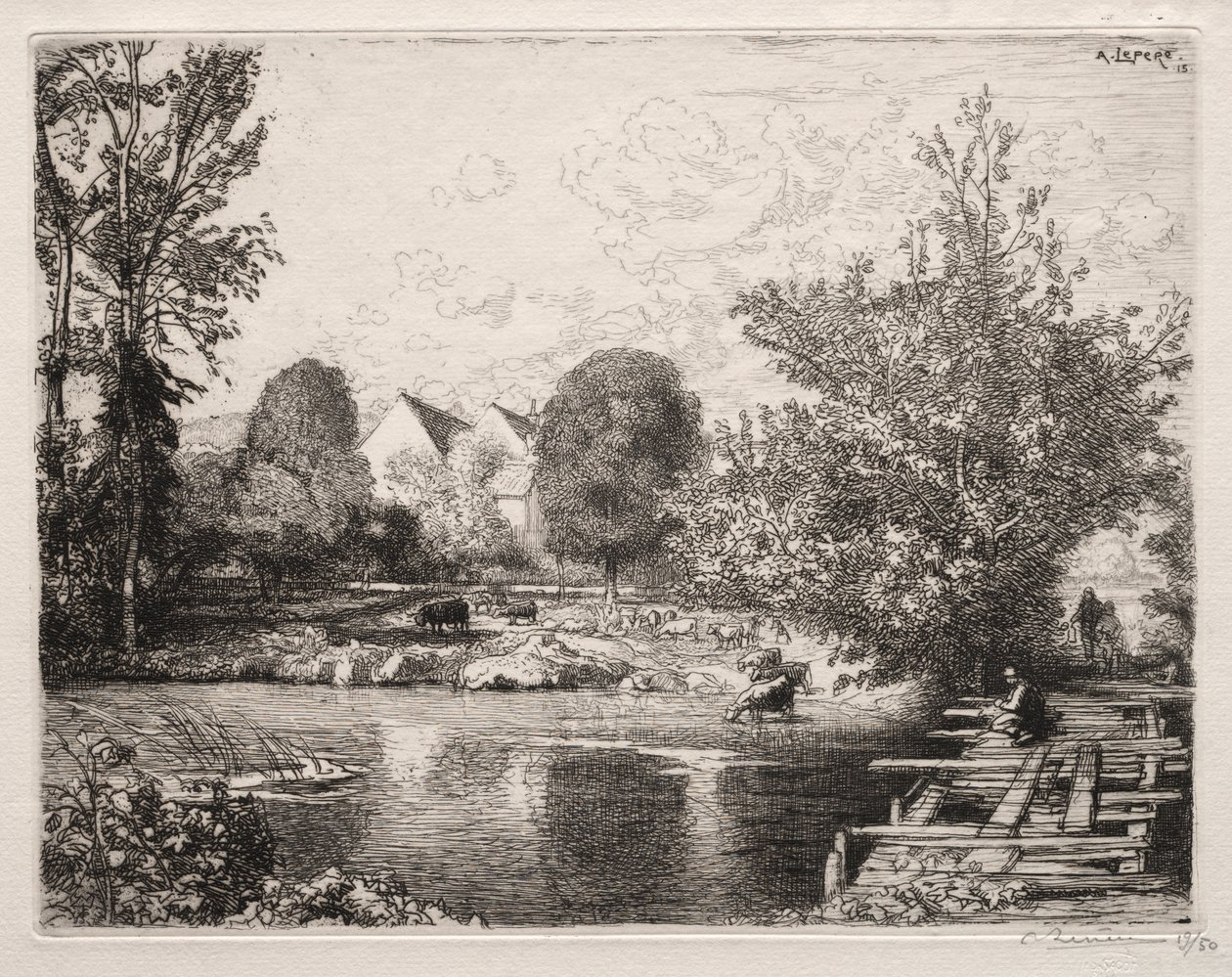 A velha passarela de Auguste Louis Lepère