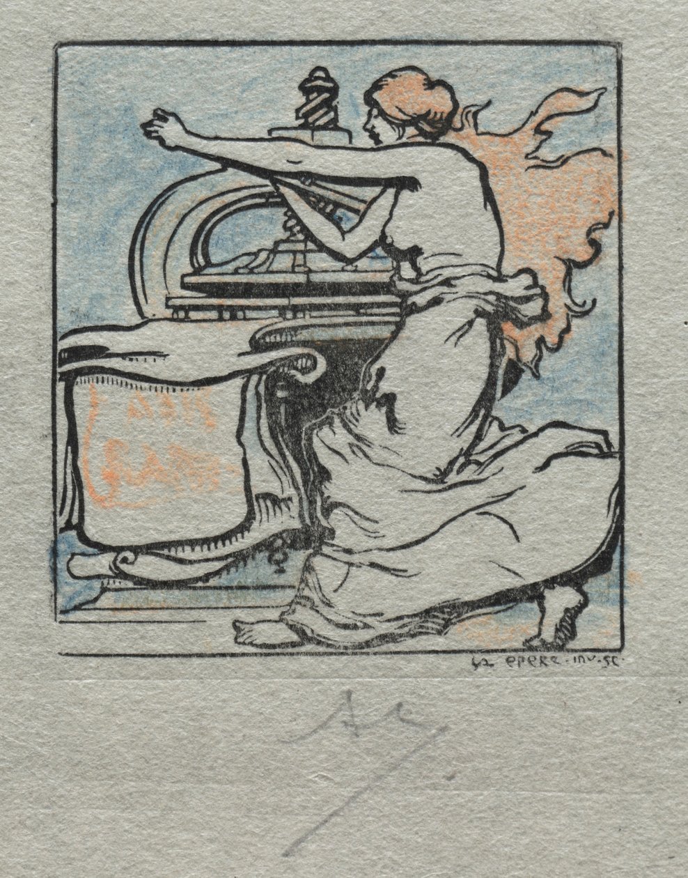 A impressora. de Auguste Louis Lepère