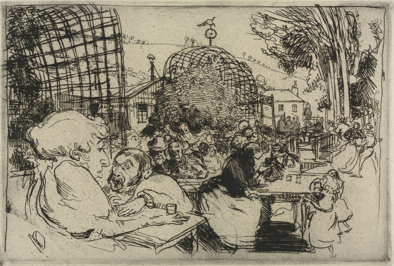 Os Dois Corcundas, 1893. de Auguste Louis Lepère