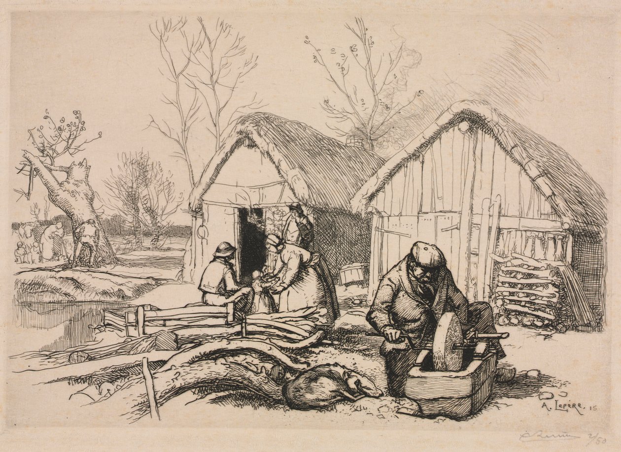 A Casa do Lenhador (Vendée) de Auguste Louis Lepère