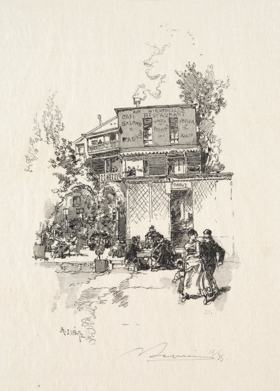 A Guinguette de Auguste Louis Lepère