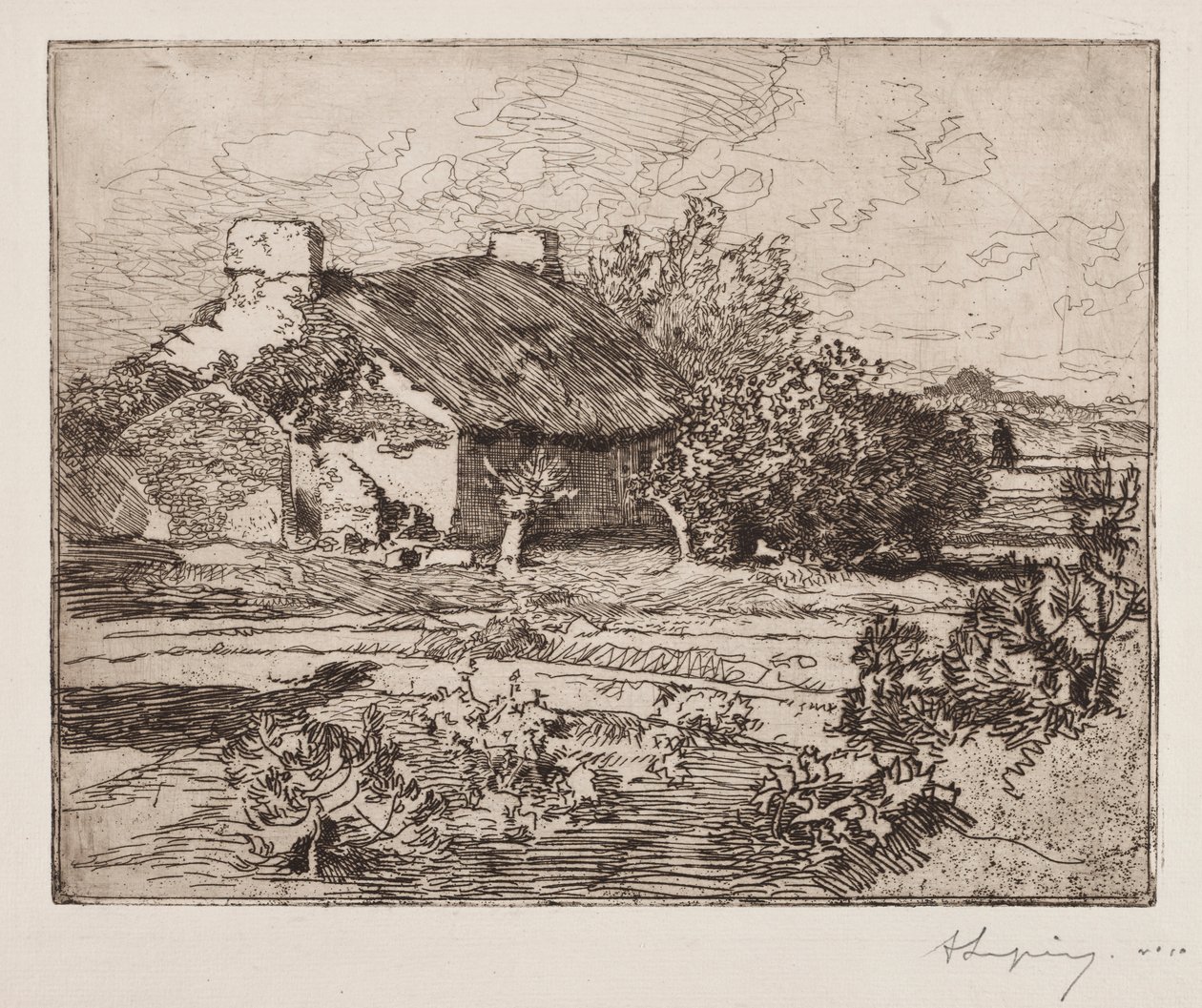 Old Bourrine, Casa do Marais, Vendée de Auguste Louis Lepère