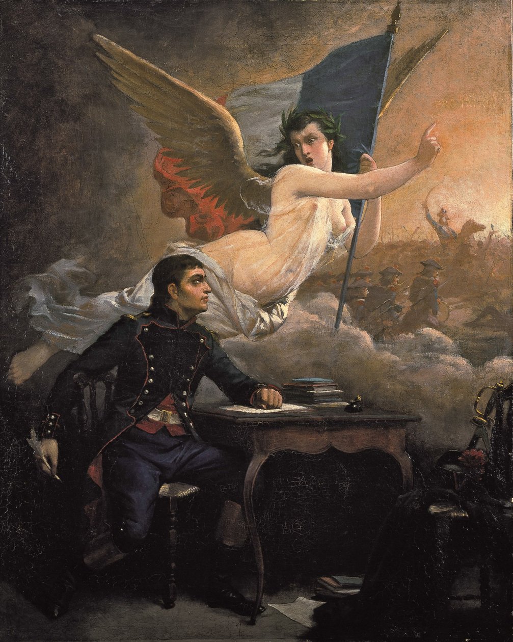 Rouget de Lisle compondo a Marselhesa, c. 1875. de Auguste Pinelli