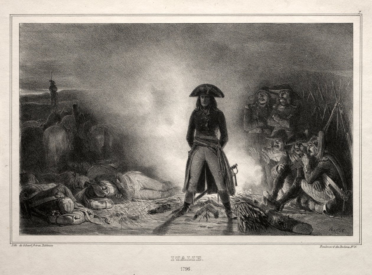 Álbum para 1836: Itália, 1796, Napoleão Bonaparte de Auguste Raffet