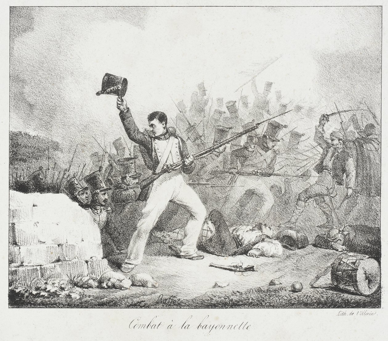 Combate à baioneta de Auguste Raffet