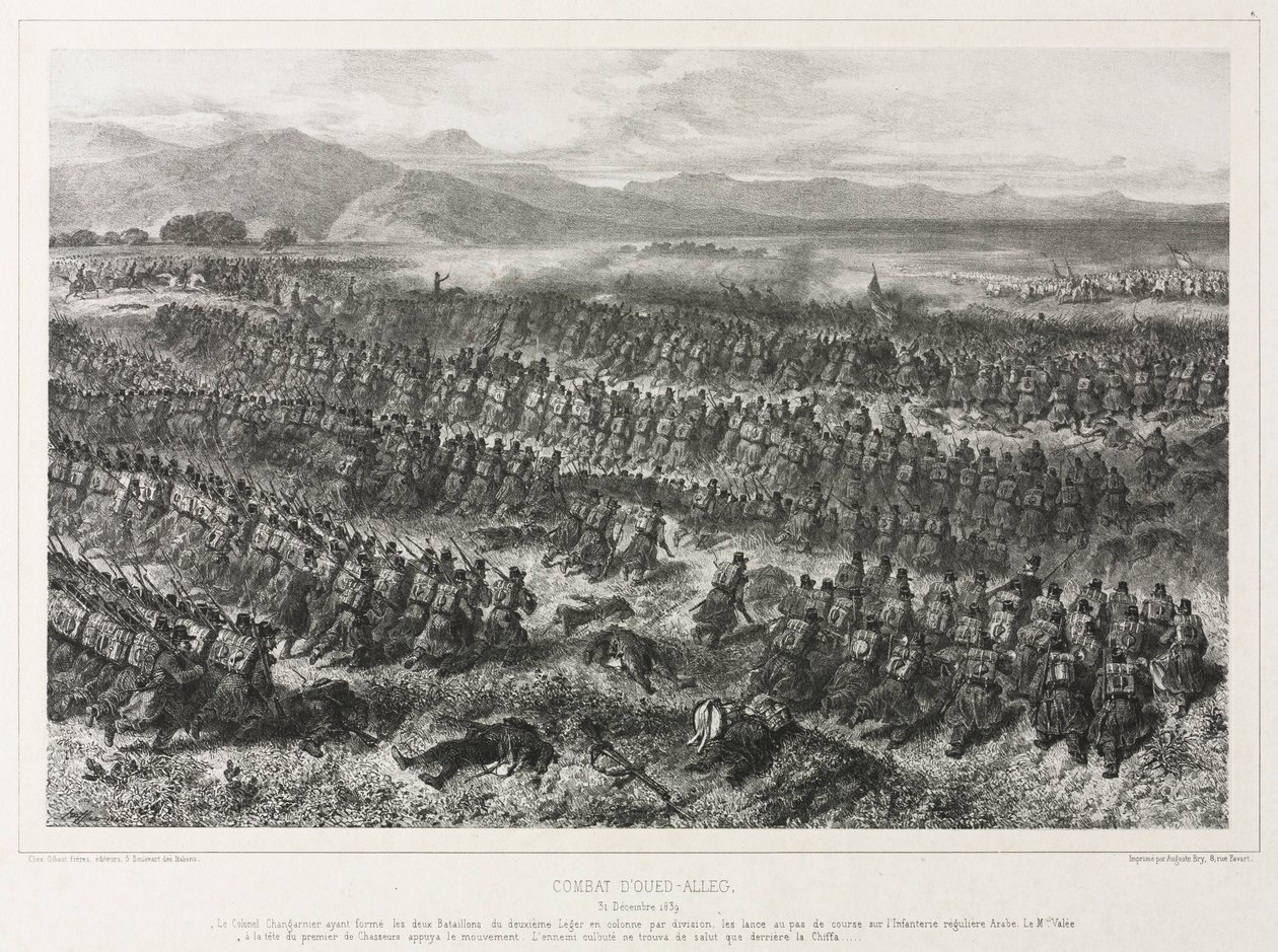Combate de Oued-alleg, 31 de dezembro de 1839, 1840. de Auguste Raffet
