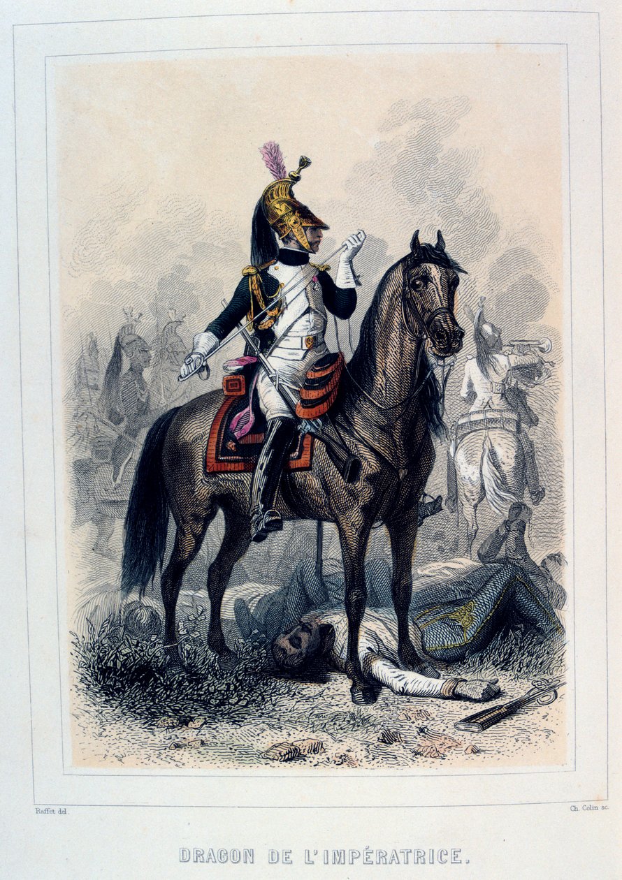 Dragon de Limperatice, Dragões leves, 1859. de Auguste Raffet