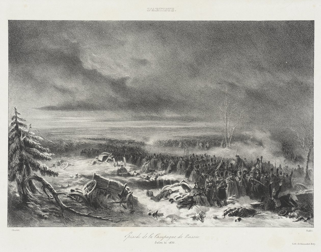 Episódio da Campanha da Rússia - Salão de 1836 de Auguste Raffet