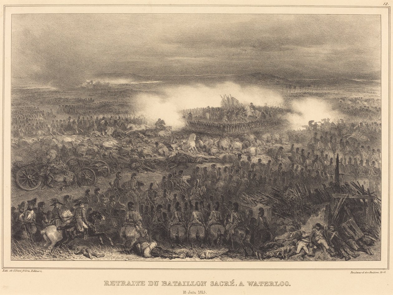 Retiro em Waterloo de Auguste Raffet