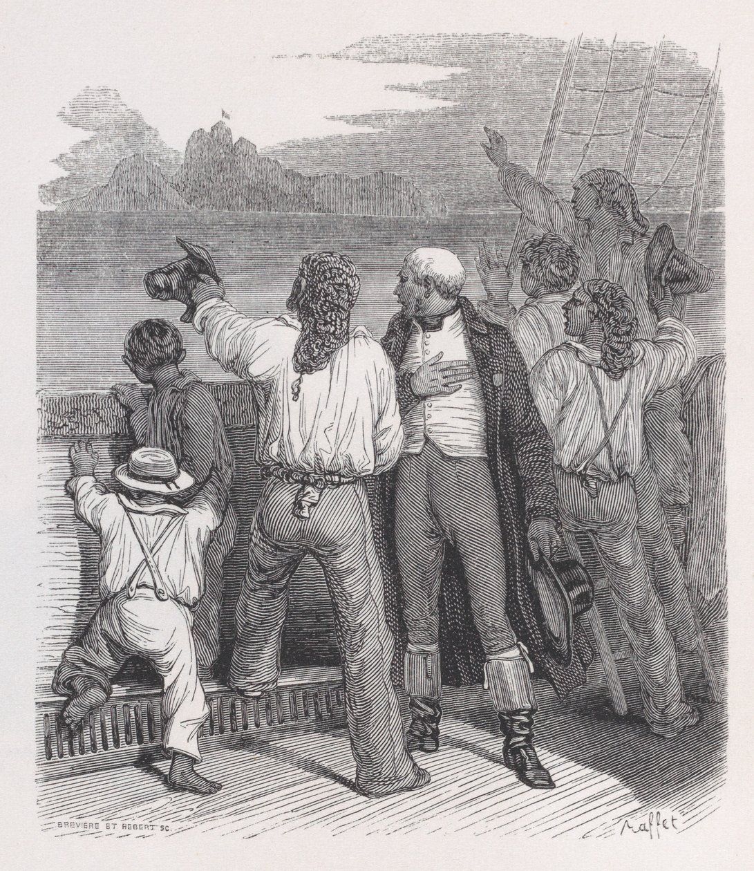 O 5 de maio de The Complete Works of Béranger, 1836 de Auguste Raffet