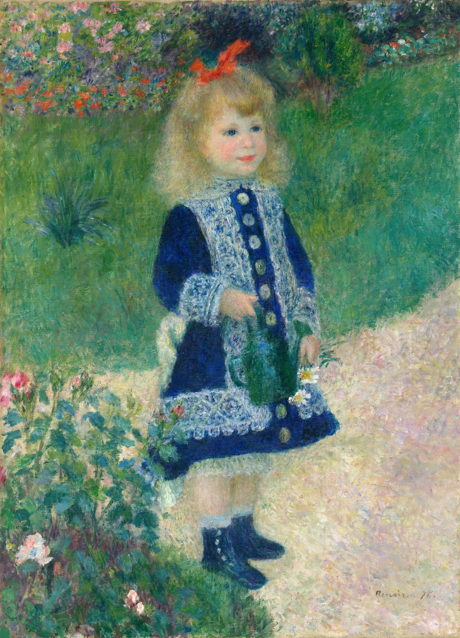 Uma menina com um regador de Auguste Renoir
