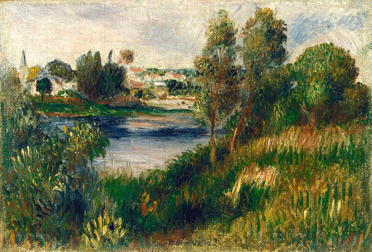 Paisagem em Vétheuil de Auguste Renoir